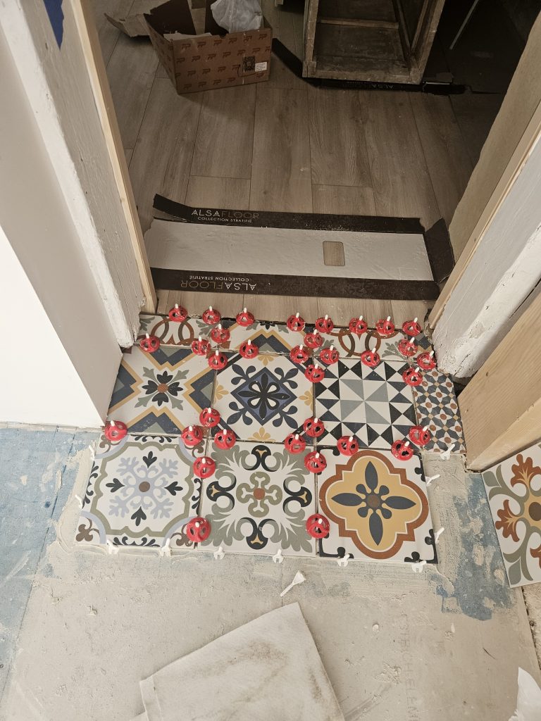 carrelage imitation carreaux de ciment colorés