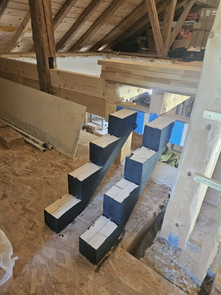 Limons en bois pour escalier droit sur mesure