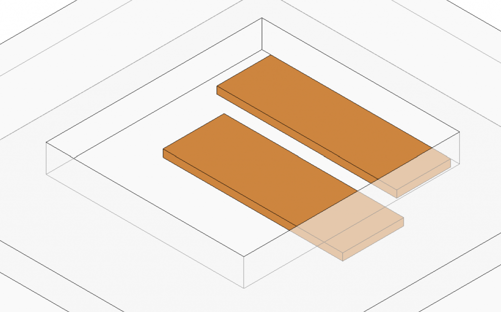 plan 3d de l'escalier en bois