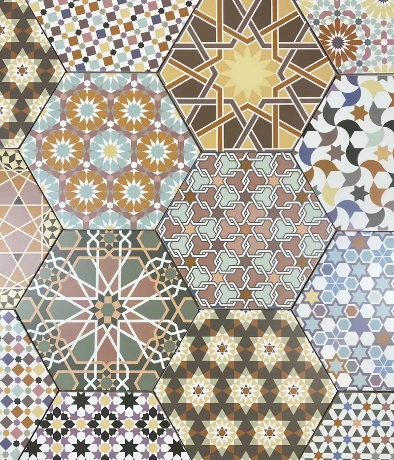 carrelage hexagonal andalusi mix